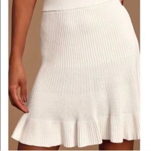 NWT Free People Solid Gold Skirt in Cream